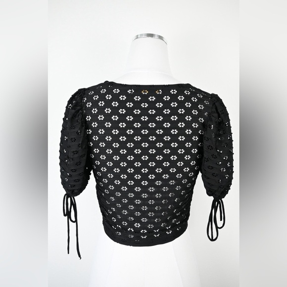 Bishop + Young Floral Cutout Short Sleeve Top NWOT - Picture 6 of 6